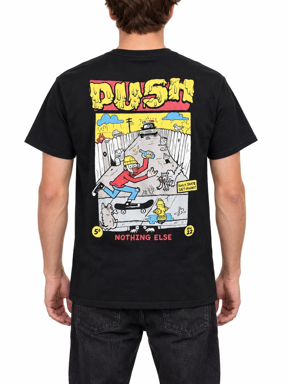 Empyre Men’s Push Nothing Else Skate Graphic T-Shirt | Size Small